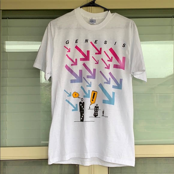 ORIGINAL Genesis Invisible Touch Tour Shirt 1986 - Picture 1 of 3